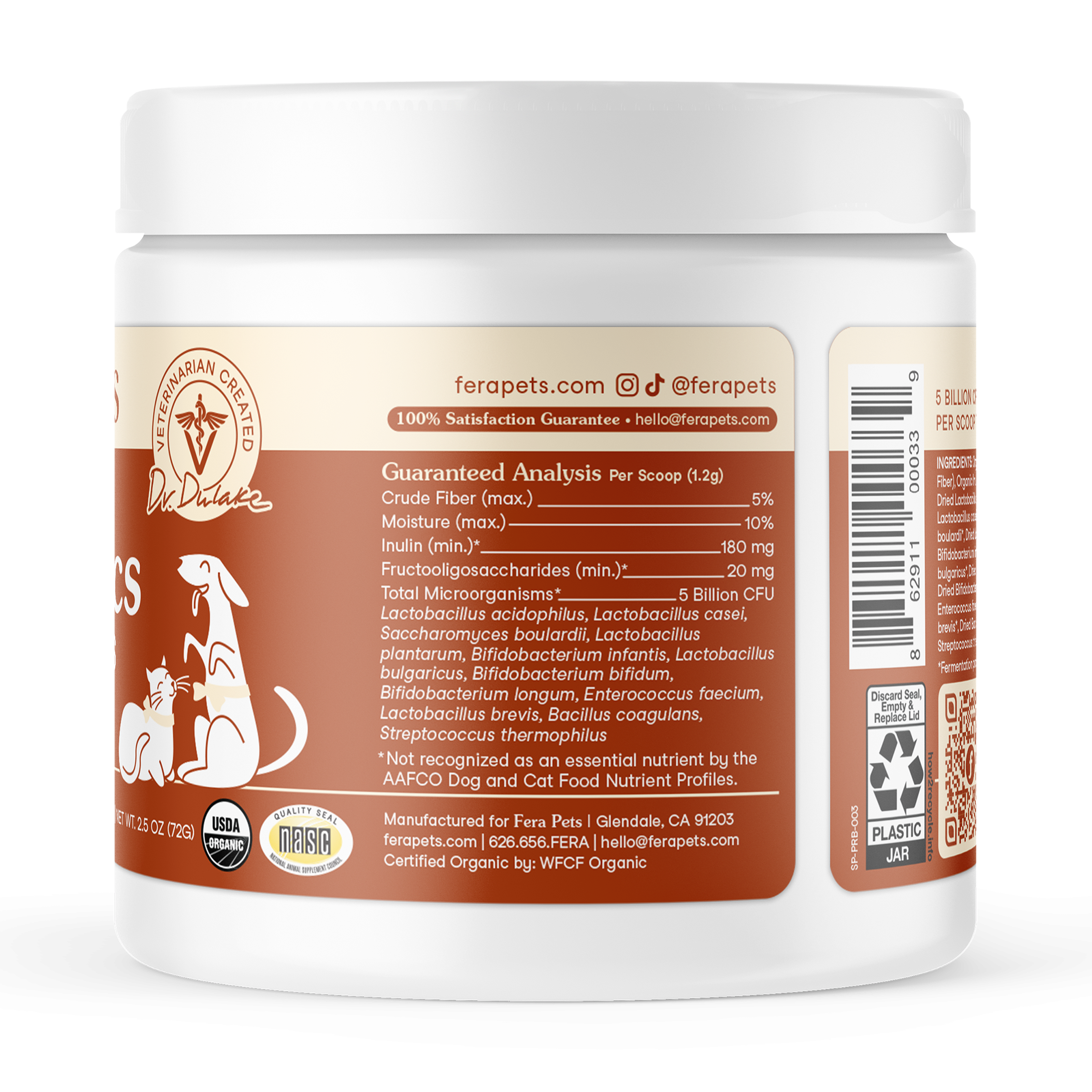 USDA Organic Probiotics with Prebiotics