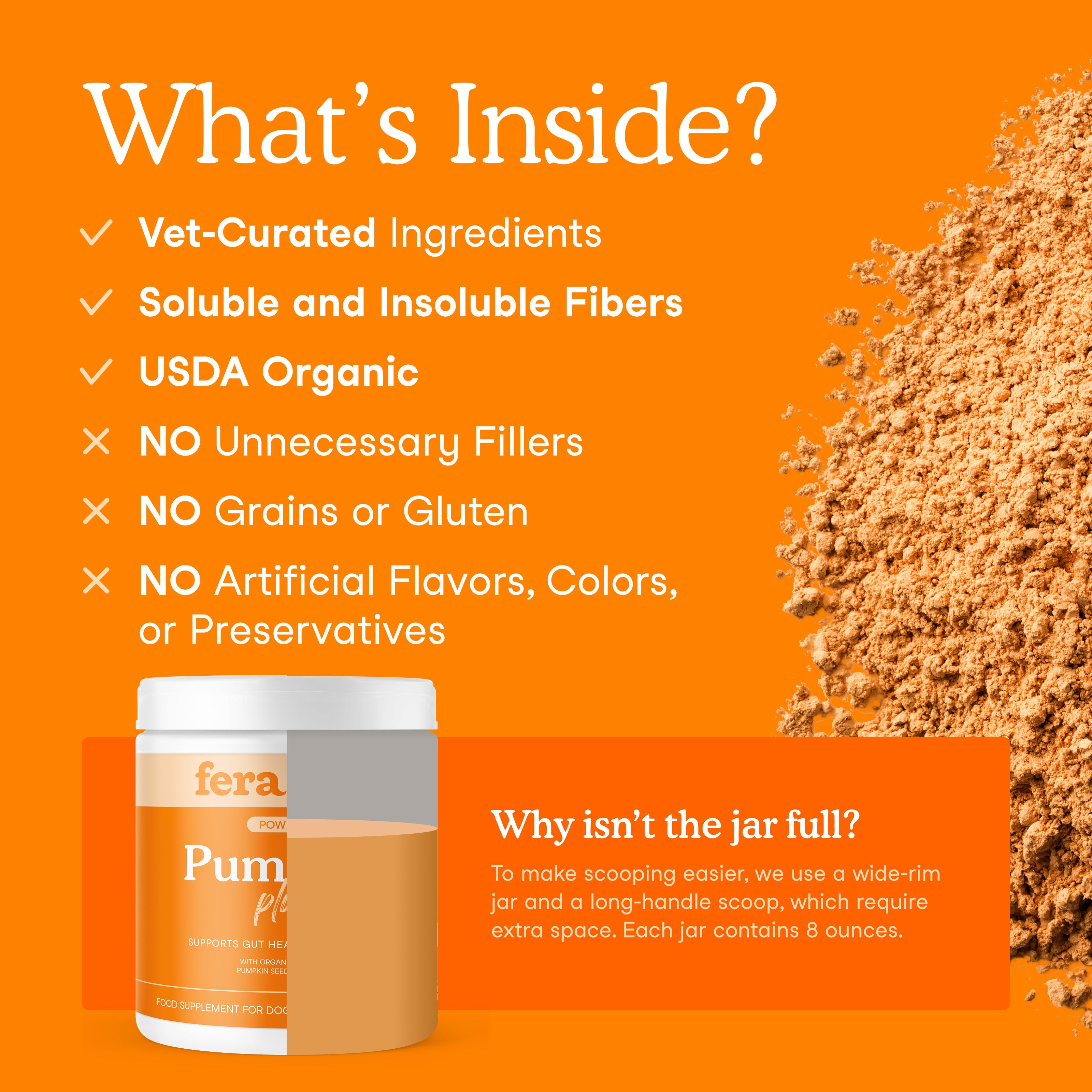 Pumpkin Plus Fiber Support for Dogs and Cats
