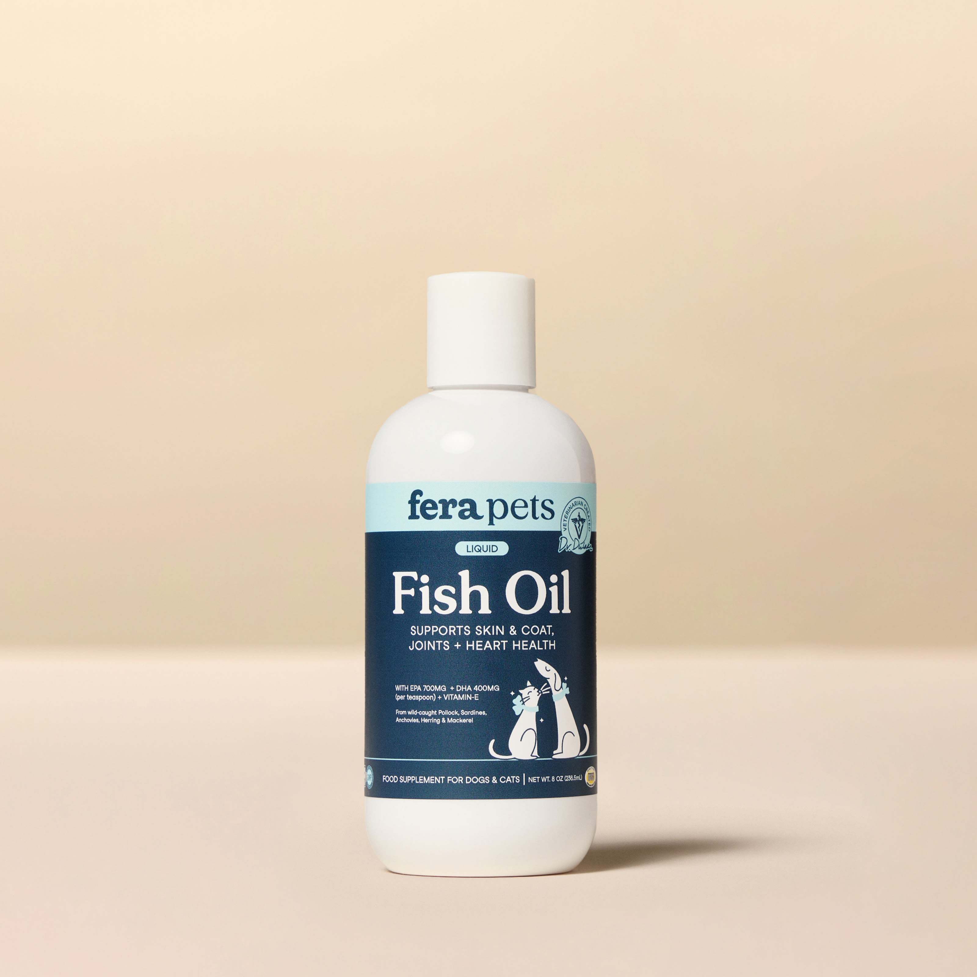 Fera Pets Fish Oil for Dogs and Cats, Pet Supplement, 8-oz