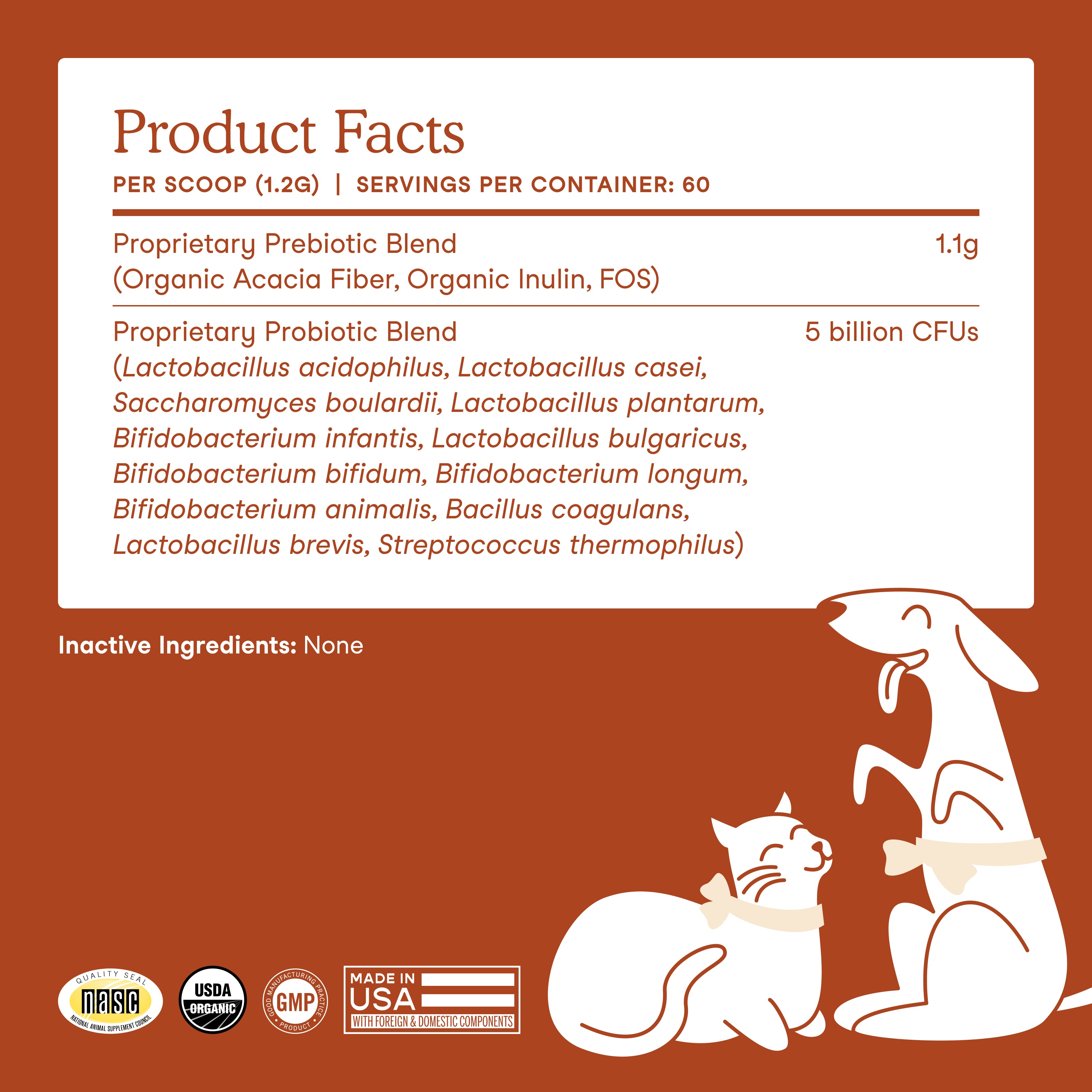 USDA Organic Probiotics with Prebiotics