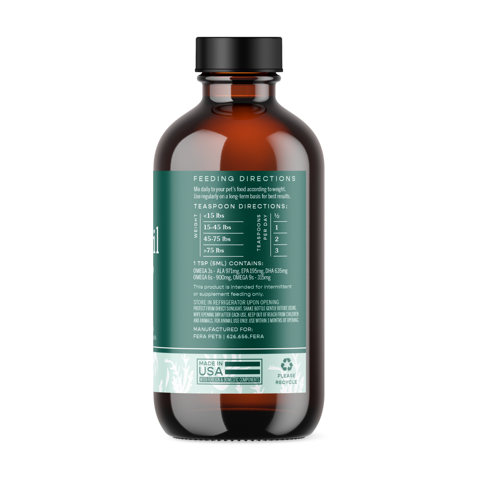 Algae Oil Omega 3 6 9 Fera Pets
