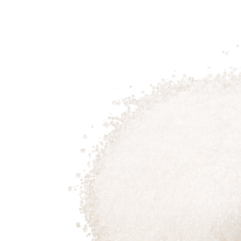 A close-up of a dried white powder on a brighter white background