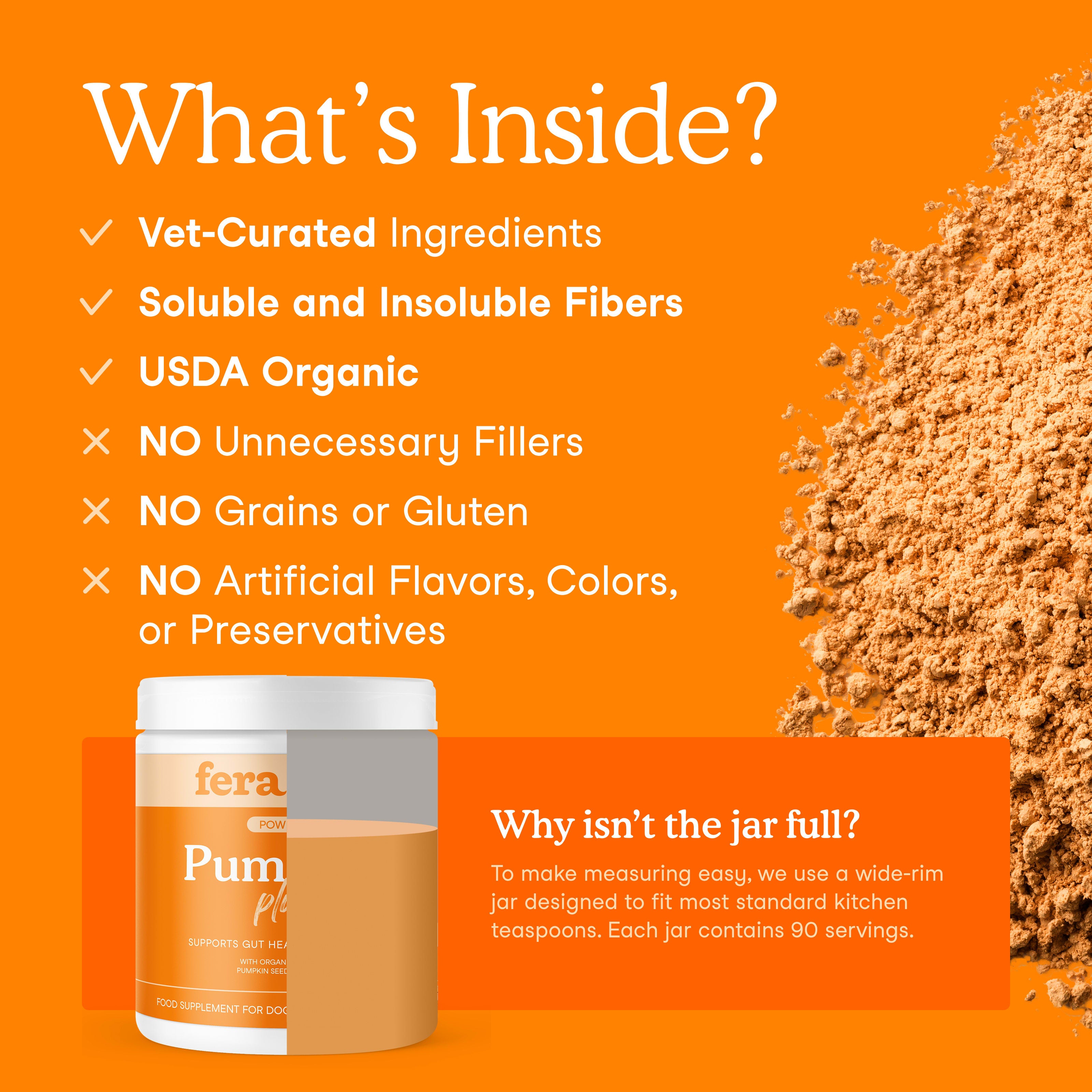 Pumpkin Plus Fiber Support for Dogs and Cats