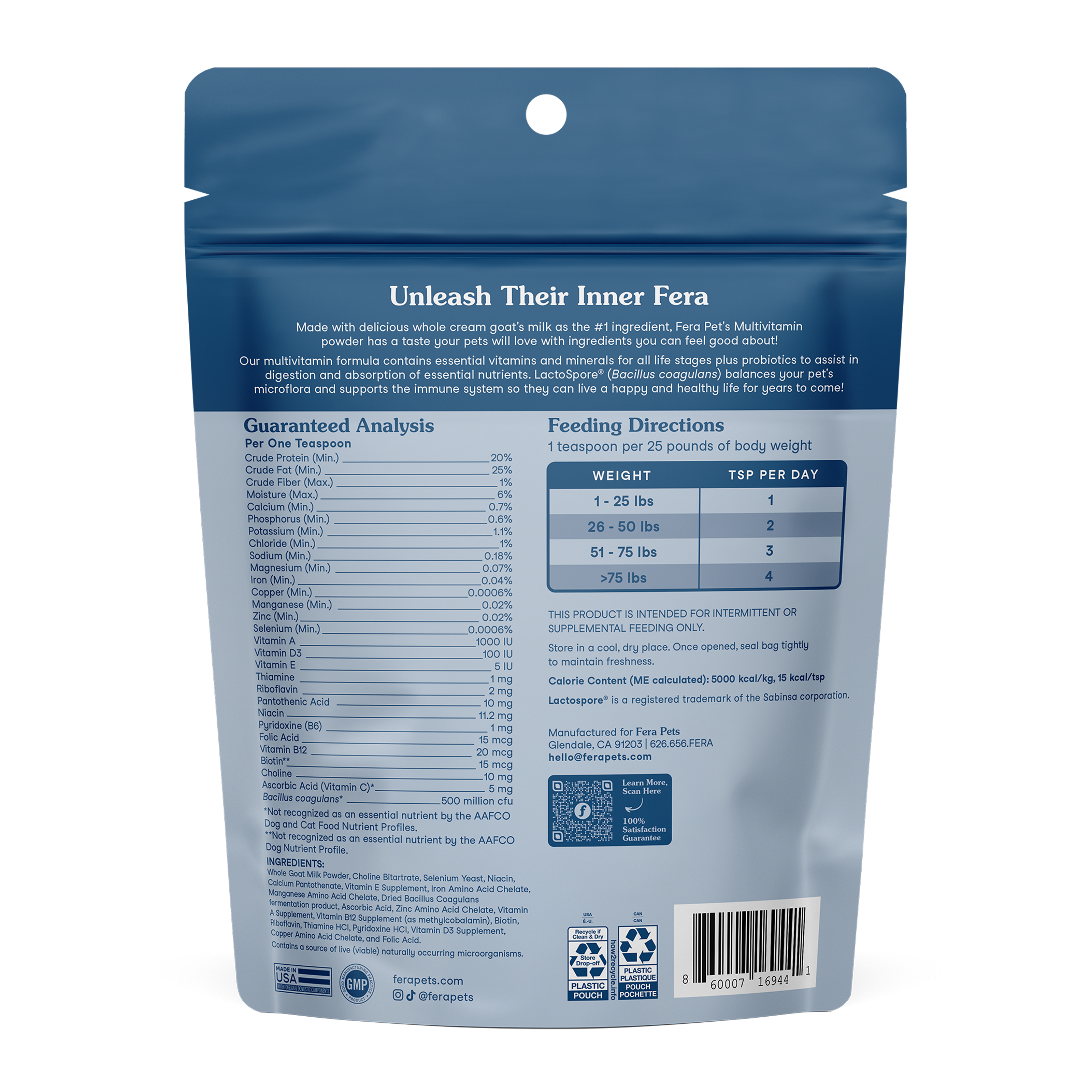 Multivitamin Goat Milk Topper