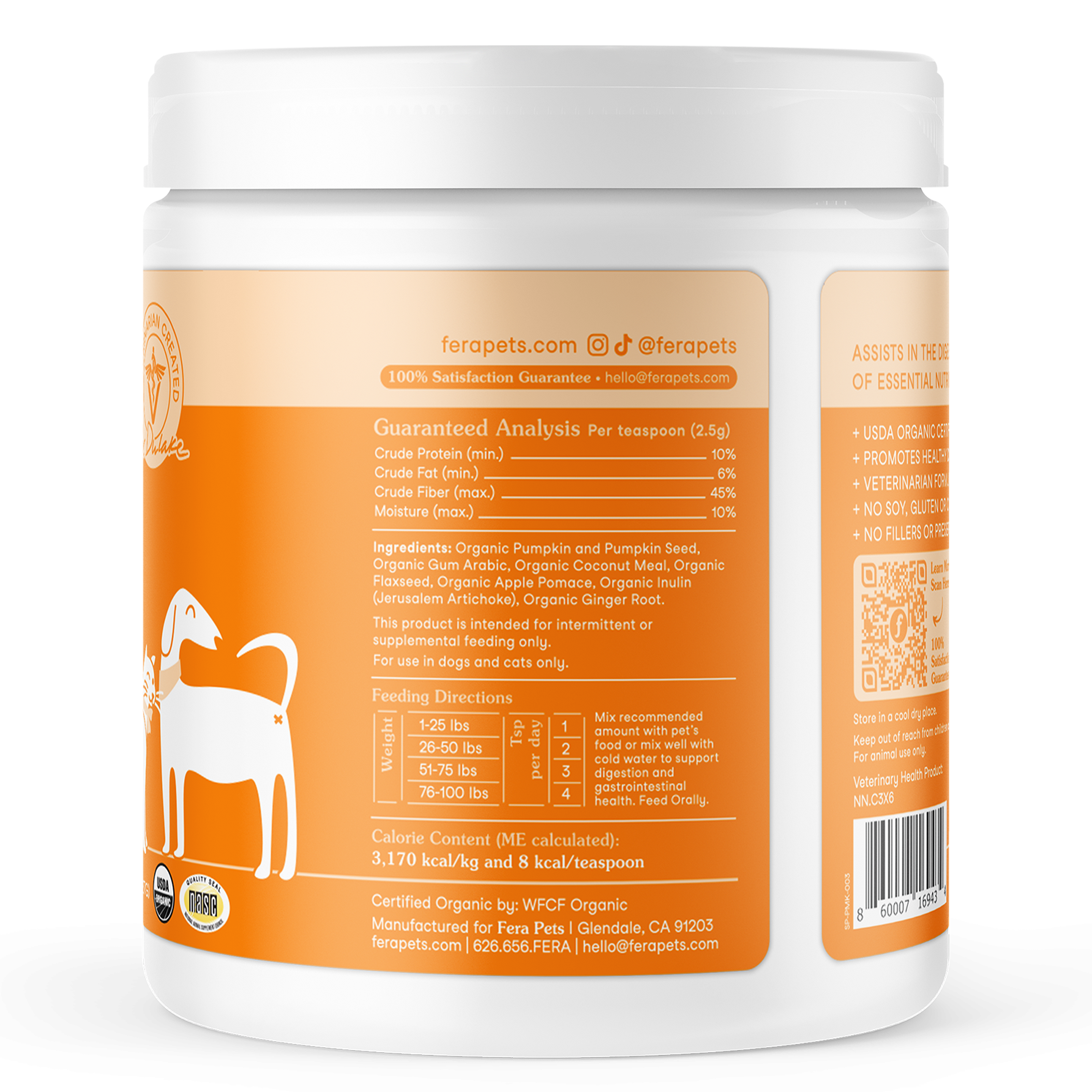 Pumpkin Plus Fiber Support for Dogs and Cats